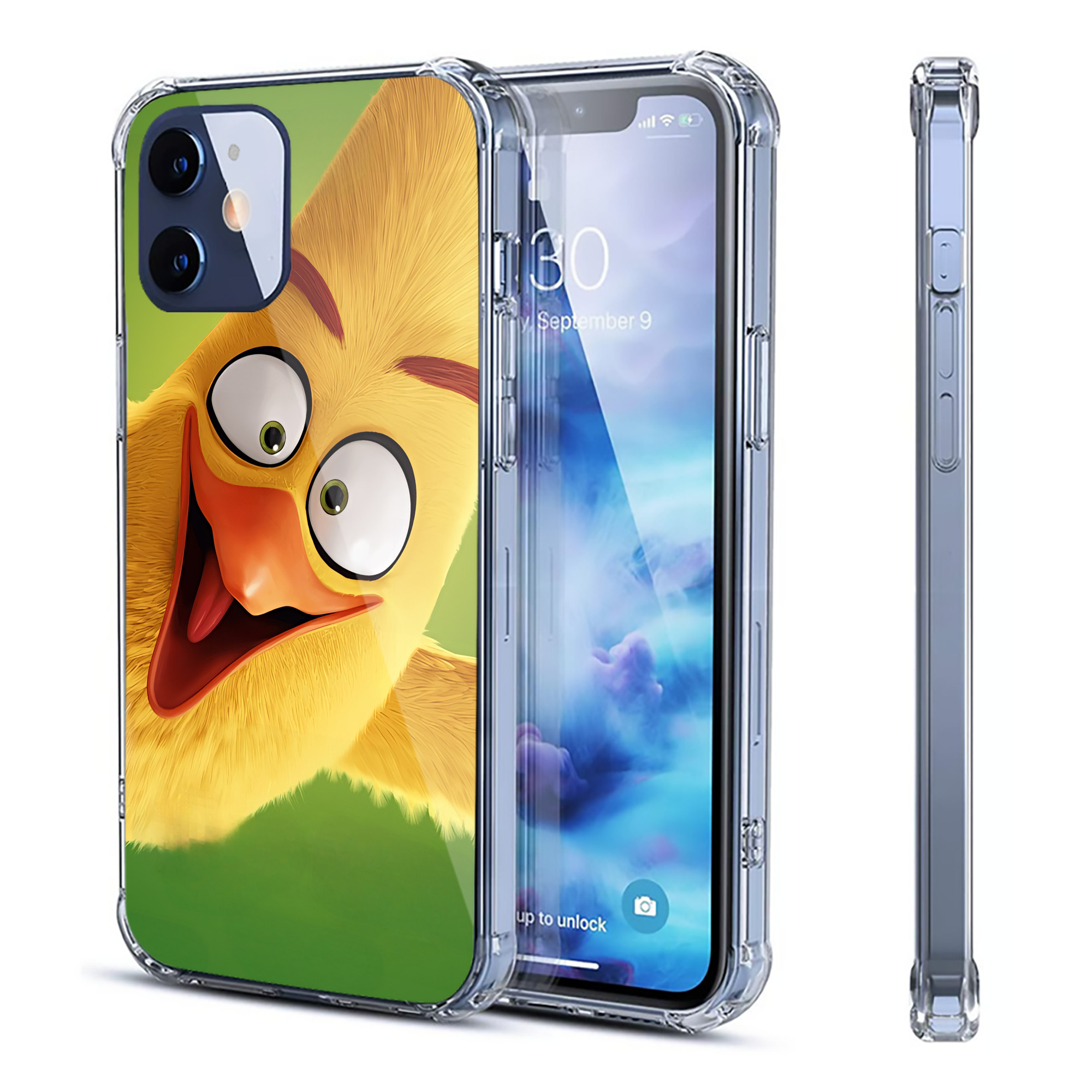 （画像用） Angry Birds アングリーバード 【iPhone 12シリーズ対応】透明スマホケース（クリアソフトケース）